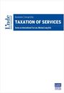 Text: "Taxation of Services" und "Series on International Tax Law, Michael Lang (Ed)". Links Logo von "Linde international". Unten rechts kleines blaues Logo von "LL.M."