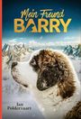 "Mein Freund Barry", "atlantis", "Jan Poldervaart". Profil eines Bernhardinerhunds vor schneebedeckten Bergen.