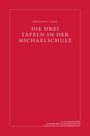 "Die drei Tafeln in der Michaelschule" von Matthias Girke. Roter Hintergrund, zentrale weiße Schrift.