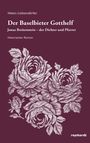 Titel: Der Baselbieter Gotthelf. Autor: Helen Liebendörfer. Illustration: weiße Blumen auf dunkelrotem Hintergrund.