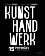 Text: "Pascal Eisner Christoph von Arb. Kunst Hand Werk. 15 Porträts aus Basel." Schwarzer Hintergrund, weiße Schrift.