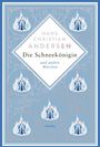 "Hans Christian Andersen: Die Schneekönigin und andere Märchen." Illustration mit Eispalast-Motiven in Blau und Weiß.