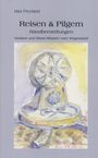 "Max Freyland. Reisen & Pilgern. Randbemerkungen. Notizen und Reise-Skizzen vom Wegesrand." Aquarell einer Steinskulptur.