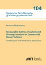 Mohamed Elgharbawy: Measurable Safety of Automated Driving Functions in Commercial Motor Vehicles - Technological and Methodical Approaches, Buch