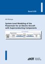 Band 039, Ali Khonya, System-Level Modeling of the Powertrain for an Electric Aircraft. Text auf blauem Hintergrund.