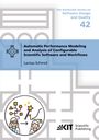 Text: "Automatic Performance Modeling and Analysis of Configurable Scientific Software and Workflows. Larissa Schmid." Illustration: Zwei Figuren mit Diagrammen und Symbolen.