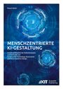 Pascal Vetter. Menschzentrierte KI-Gestaltung. Technische Illustrationen eines Gesichts aus Linien in Blautönen.