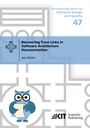 Oben rechts: „The Karlsruhe Series on Software Design and Quality 47“. Illustration: Eule mit Dokument. Logo „KIT Scientific Publishing“.
