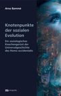 Text: Knotenpunkte der sozialen Evolution. Illustration: Stadtbild verschmilzt mit einem Gesicht, blau-türkise Farbtöne.