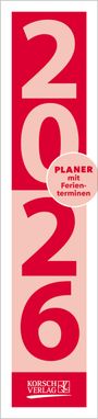 : Streifenplaner Compact Rot 2026, KAL