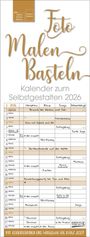 : Foto-Malen-Basteln Familientimer gold 2026, KAL