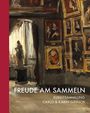 "FREUDE AM SAMMELN. KUNSTSAMMLUNG CARLO & KARIN GIERSCH" steht weiß auf einer kunstvoll gestalteten Galerieansicht.