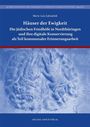 Text: "Häuser der Ewigkeit: Die jüdischen Friedhöfe in Nordthüringen..." Oben dunkler Hintergrund, unten blaues Relief mit Händen.
