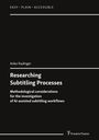 Anke Radinger: Researching Subtitling Processes, Buch