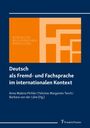 : Deutsch als Fremd- und Fachsprache im internationalen Kontext, Buch