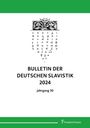 : Bulletin der deutschen Slavistik 2024, Buch