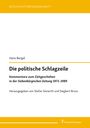Hans Bergel: Die politische Schlagzeile, Buch