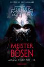 „Meister des Bösen“ von Adam Christopher, „Star Wars“ Logo, düsterer Helm in Blau- und Lila-Tönen.