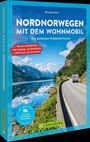 Text: "Nordnorwegen mit dem Wohnmobil. Die schönsten Entdeckertouren. Mit extra Straßenatlas." Landschaft mit Fjord und Straße.