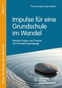 Band 1: Impulse für eine Grundschule im Wandel. Stein liegt auf Wasseroberfläche, Kreiswellen.