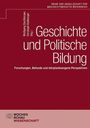 "Geschichte und Politische Bildung: Forschungen, Befunde und lehrplanbezogene Perspektiven." Roter Hintergrund, Verlag-Logo.