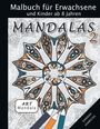 Sannah Hinrichs: Mandala Art Malbuch für Erwachsene und Kinder ab 8 Jahren - Mandalas 2, Buch