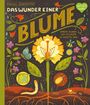 "Das Wunder einer Blume. Warum Blumen und Pflanzen so wichtig sind." Illustration mit Blumen, Insekten, Erde.