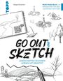 "GO OUT AND SKETCH – Landschaften zeichnen lernen mit DrawTut." Zeichnungen von Landschaften mit Bäumen und Wasser.