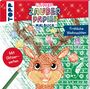 Mimi Hecher: Glitzer Zauberpapier Malbuch Fröhliche Weihnachten, Buch