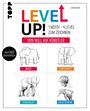 Gecko Keck: Level up! 1 Motiv - 4 Level zum Zeichnen, Buch