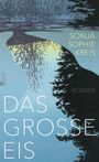 „Das grosse Eis“ und „Roman“ über einer Illust. von winterlich gesp. Fluss und Ufern mit kahlen Bäumen.