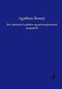 Agathon Benary: Die römische Lautlehre sprachvergleichend dargestellt, Buch