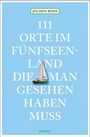 "111 Orte im Fünfseenland die man gesehen haben muss" von Jochen Reiss. Ein Segelboot vor blauem Hintergrund.