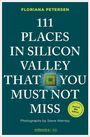 "111 Places in Silicon Valley That You Must Not Miss" von Floriana Petersen, Chip-Illustration in der Mitte.