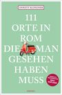 „111 Orte in Rom, die man gesehen haben muss“, rote Vespa, mintgrüner Hintergrund, Label: „Komplett überarbeitete Neuauflage“.