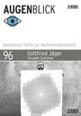 AUFGEFLASH: Augenblick, Konstanzer Hefte Nr. 96, Gottfried Jäger, Visuelle Systeme. Person hält Kunstwerk.