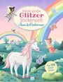 : Meine große Glitzer-Stickerwelt - Feen und Einhörner, Buch