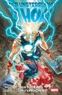 „DER UNSTERBLICHE THOR“, „DER TOD EINES UNSTERBLICHEN“, darunter kräftige Illustration von Thor mit Hammer.