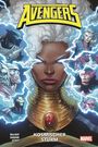 „AVENGERS, Kosmischer Sturm, Marvel.“ Eine zentrale Figur mit weißem Haar, umgeben von Blitzen und weiteren Gesichtern.