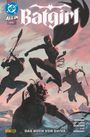 „Batgirl“ in großer Schrift, „Das Buch von Shiva“ unten. Vier Figuren kämpfen vor einem rosa-dunkelblauen Hintergrund.