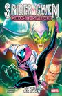 "Spider-Gwen: Ghost-Spider" oben, "Im Visier des Bösen" unten. Comicstil mit Spider-Gwen in Aktion und Bösewichten.