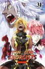 „TWIN STAR EXORCISTS“, „ONMYOJI“, „YOSHIAKI SUKENO“. Illustration mit farbenfrohen, dynamischen Charakteren und Manga-Stil.