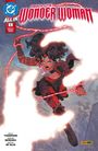 "Absolute Wonder Woman", "All In", "Kelly Thompson", "Matías Bergara", "Mattia De Iulis". Illustration einer kämpfenden Frau.