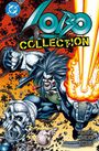 Oben steht "Lobo Collection", darunter ein kraftvoller Comic-Charakter mit langer Mähne und Waffe, Explosion im Hintergrund.