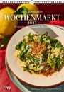 "ZEIT MAGAZIN WOCHENMARKT 2027. 53 frische und saisonale Rezepte." Teller mit Spargelgericht, daneben Zitronen.