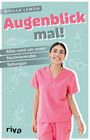 "Augenblick mal! Alles rund um unser faszinierendes Sehorgan" steht auf einem Cover mit einer lächelnden Person in rosa Kleidung.