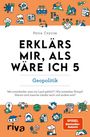Titel: "Erklär's mir, als wäre ich 5"; Untertitel: "Geopolitik". Autorin: Petra Cnyrim. Illustrationen: Weltkugel, Wolken, Flugzeug.