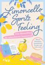 "Limoncello Spritz Feeling. Dein Mitmachbuch für unbeschwerte Sommertage." Illustration mit Zitronen, Drink, Buch.