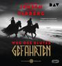 "Jens Henrik Jensen, Jeanette Varberg. Weg des Blutes: Gefährten. Ungekürzte Lesung mit Britta Steffenhagen. Wikinger Thriller."

Zwei Reiter in Schwarz-Weiß-Szene, mit einem Wikingerschiff im Hintergrund auf einem nebligen Meer.