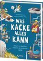 "Was Kacke alles kann. Warum ein Häufchen mehr ist als stinkender Abfall." Illustration: Menschen, Tiere, Kanalisation.